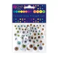 Ruchome oczka mix - naturalne, 72 szt. (KSOC-009) - tantis.pl