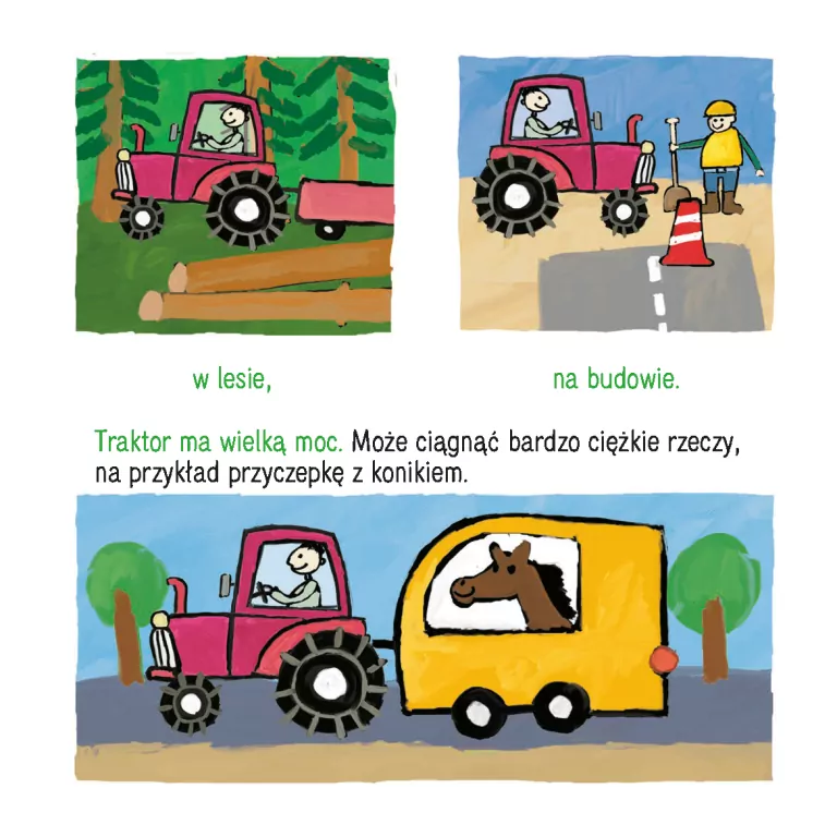 Kicia Kocia na traktorze. Kicia Kocia - tantis.pl