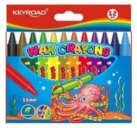 Kredki Keyroad świecowe 11mm 12 kolorów - tantis.pl