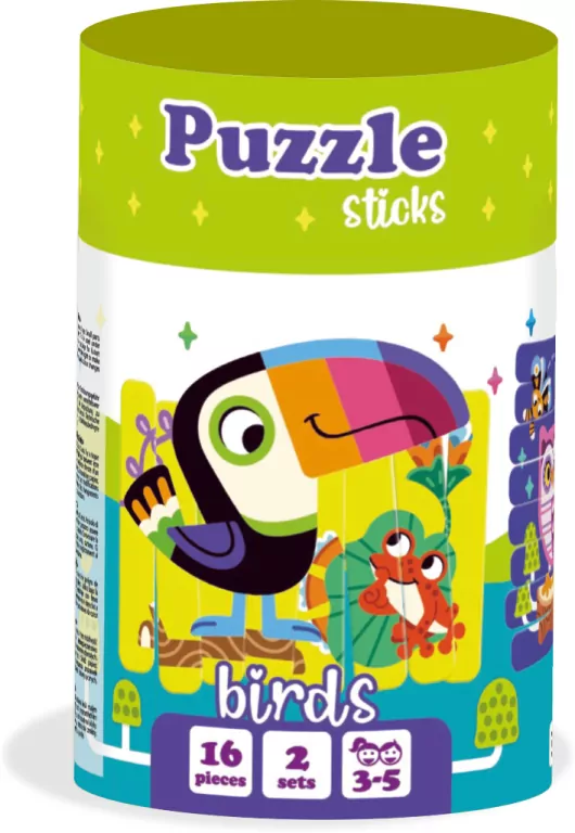 Puzzle sticks. Ptaki - tantis.pl