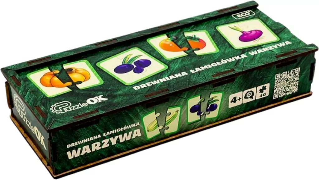 Drewniana lamiglówka warzywa - tantis.pl