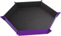 Gamegenic: Magnetic Dice Tray - Hexagonal - Black/Purple - tantis.pl