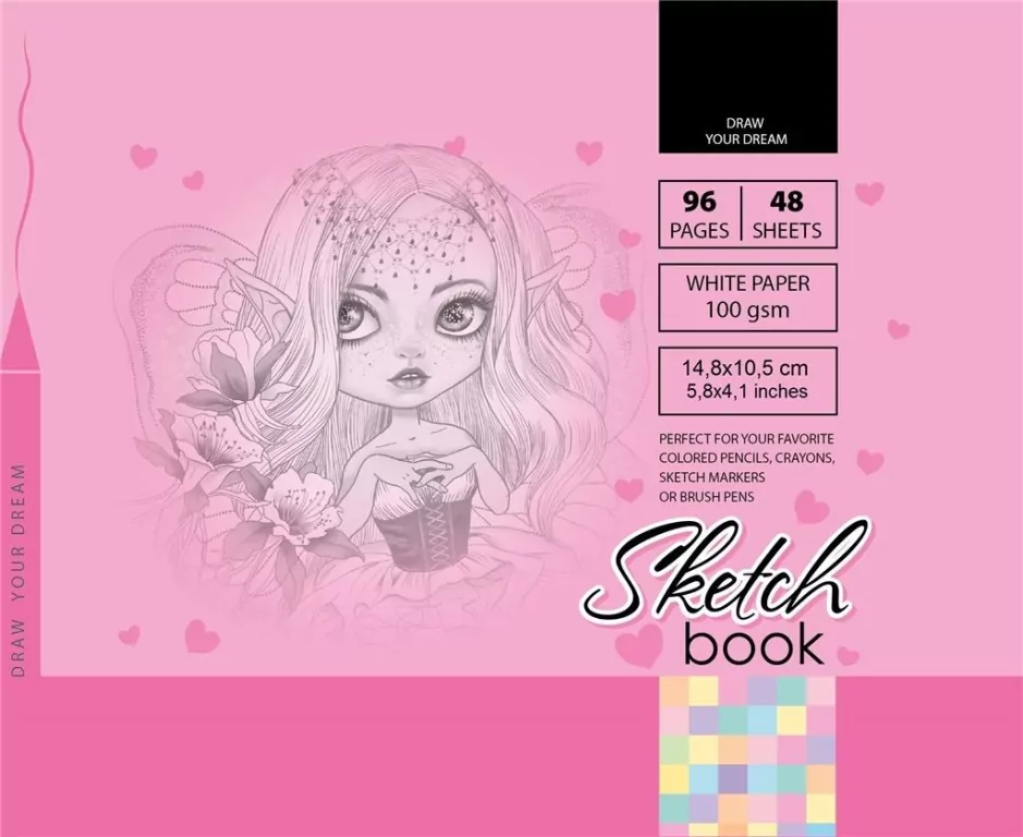 Sketchbook. Szkicownik 96 kartek. 148 x 105 mm - tantis.pl