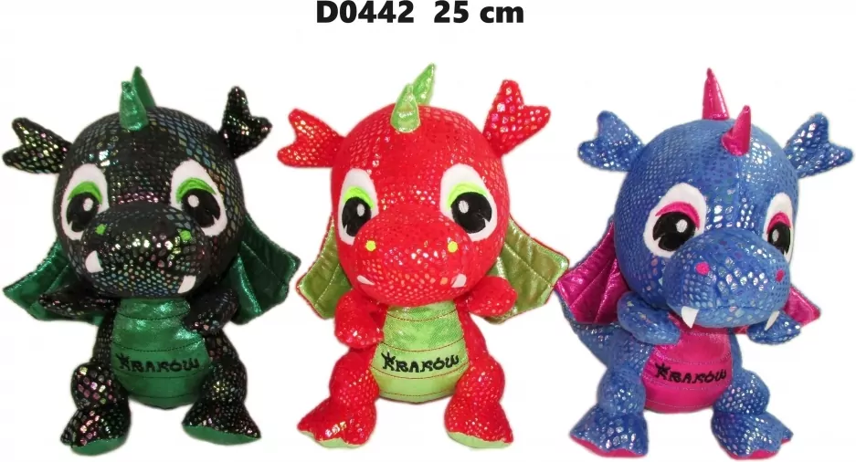 Smok Kraków błyszczący 25cm MIX - tantis.pl