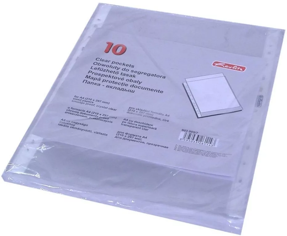 Koszulki na dokumenty A4/super przeźroczyste 10 sztuk - tantis.pl