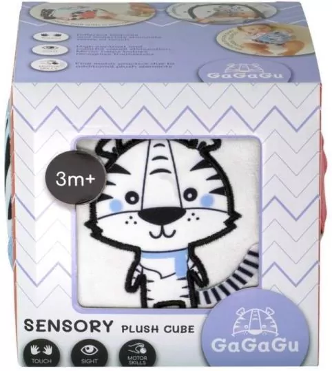 GaGaGu. Pluszowa kostka sensoryczna - tantis.pl