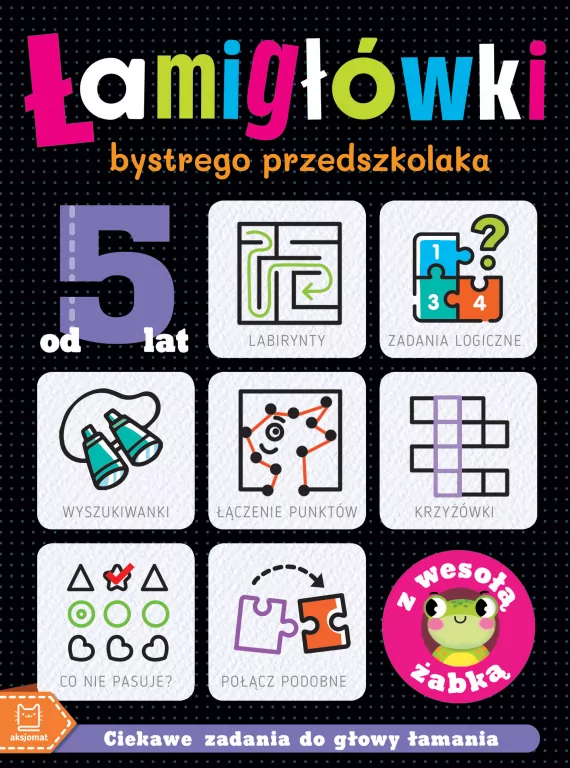 Łamigłówki bystrego przedszkolaka z wesołą żabką - tantis.pl