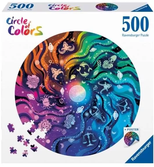 Puzzle 500. Paleta kolorów. Astronomia - tantis.pl
