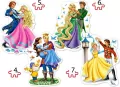 Puzzle 4w1. Zakochane księżniczki. 04461 - tantis.pl