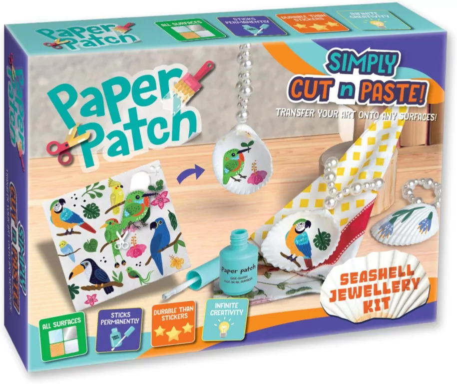 Zestaw decoupage Paper Patch - Muszelkowa biżuter - tantis.pl