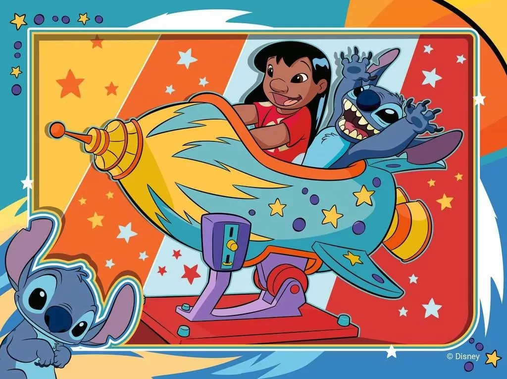 Ravensburger. Puzzle dla dzieci 2D 4w1. Disney Stitch - tantis.pl