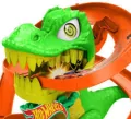Hot Wheels City Zakręcony tor Remiza T-Rexa - tantis.pl