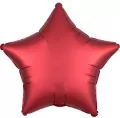Balon foliowy Lustre Dark czerwony gwiazda 48cm - tantis.pl