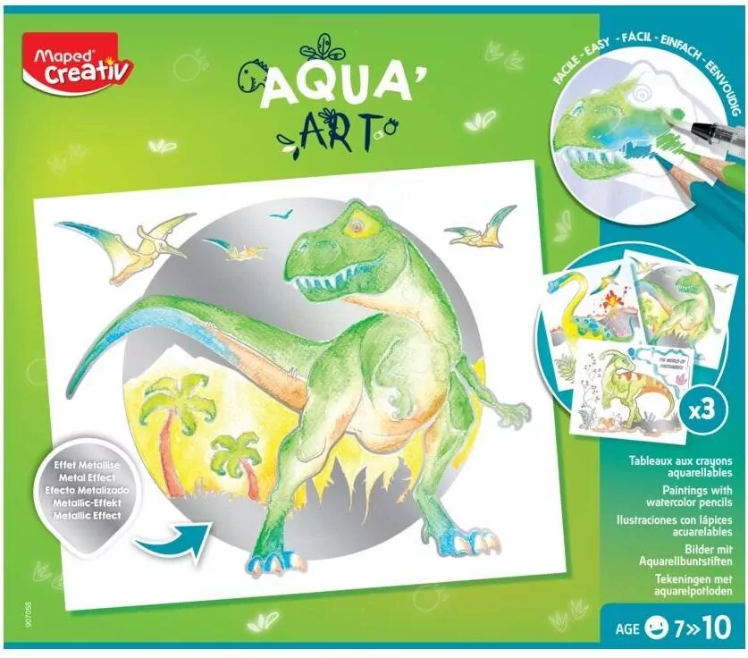 Obrazy akwarelowe Dinozaury Aqua Art CREATIV - tantis.pl