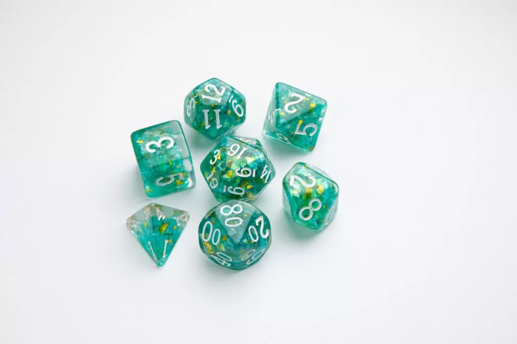 Gamegenic: Candy-like Series - RPG Dice Set - Mint - tantis.pl