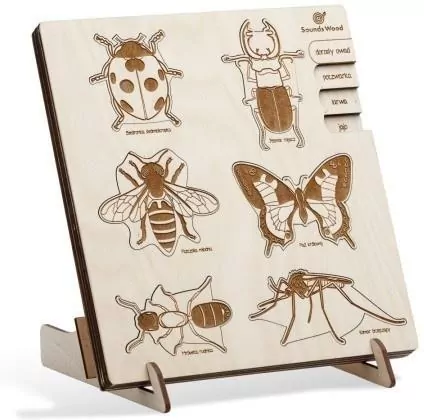 Puzzle drewniane - Do biedronki przyszedł żuk - tantis.pl