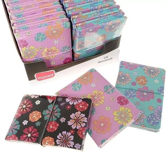 Notes w kwiaty MIX - tantis.pl