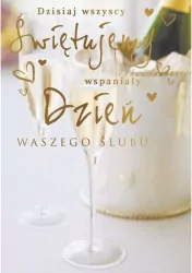 Karnet okolicznościowy. Ślub. Kukartka