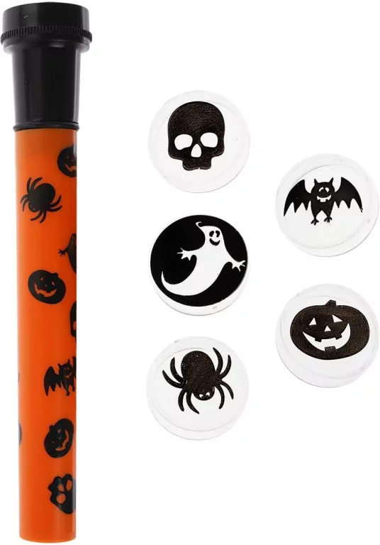 Latarka z nakładkami halloweenowe wzory - tantis.pl