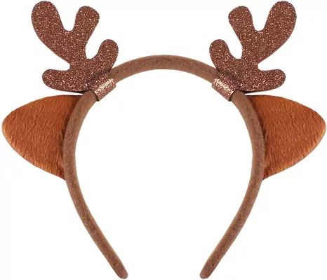 Opaska renifera z uszami brązowa