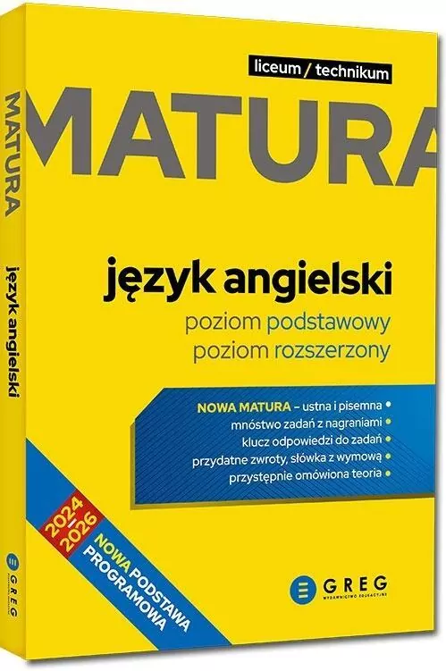Matura 2024-2026 - Język angielski - tantis.pl
