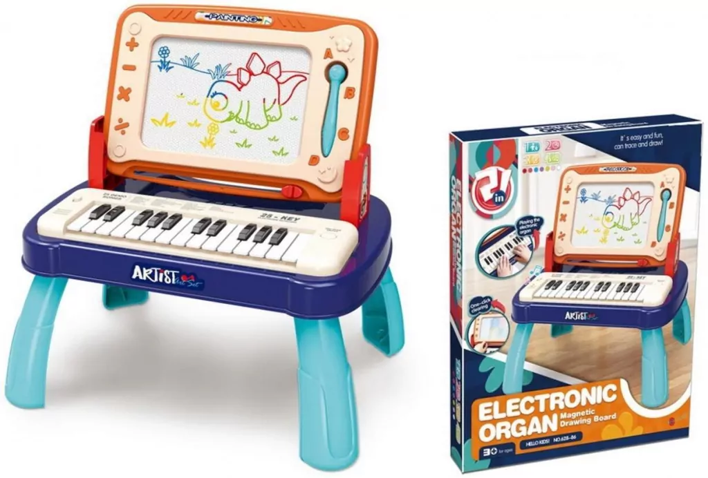 Pianinko Stolik 2w1 + znikopis 46x37x5cm - tantis.pl