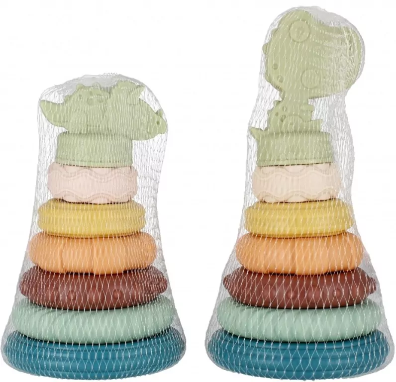 Piramidka edukacyjna pastel mix BAM BAM - tantis.pl