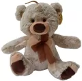 Maskotka pluszowa Miś siedzący z brązowymi dodatkami 25cm 4134 - tantis.pl