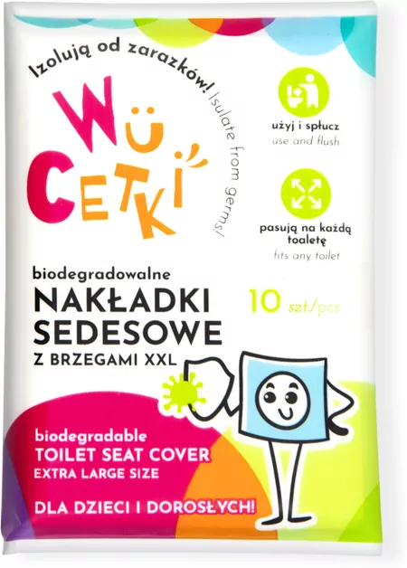 Wucetki jednorazowe nakładki na toaletę 10 sztuk - tantis.pl