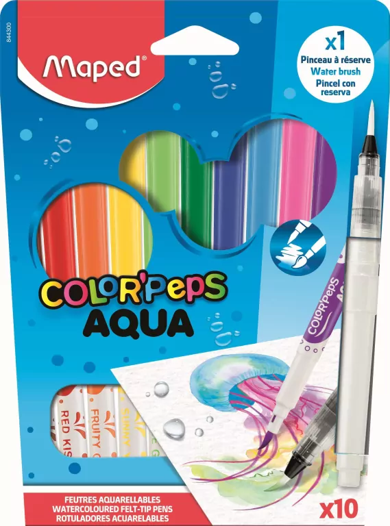 Flamastry Colorpeps Aqua 10szt MAPED - tantis.pl