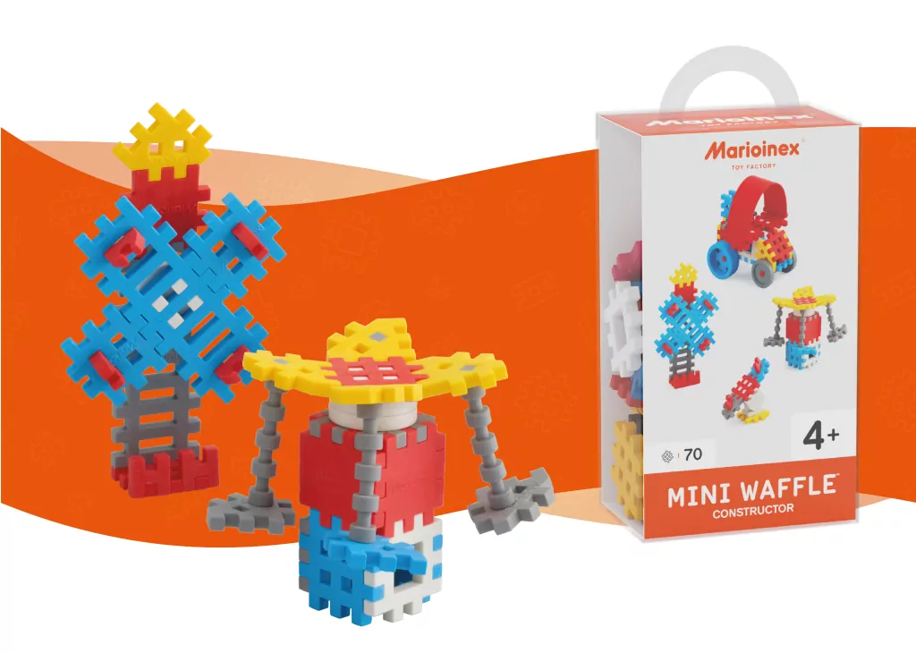 Mini Waffle Konstruktor 70. Niebieski - tantis.pl
