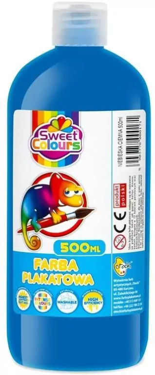 Farba plakatowa ciemnoniebieska 500ml - tantis.pl