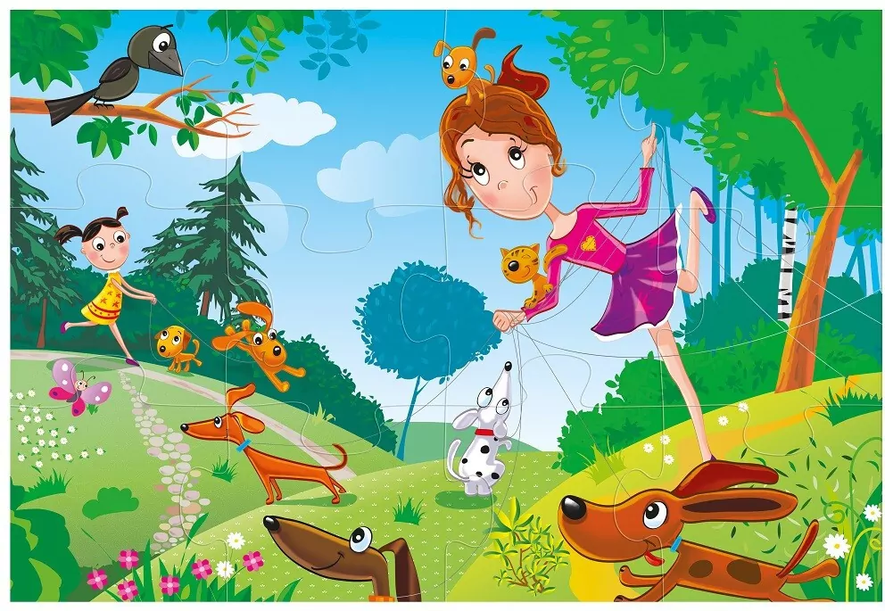 Multigra. Maxi Puzzle 12. Pieski - tantis.pl