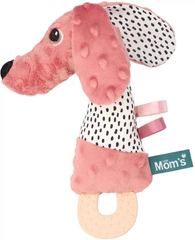 Piszczek z gryzakiem. Jamiś pastelowy róż - tantis.pl