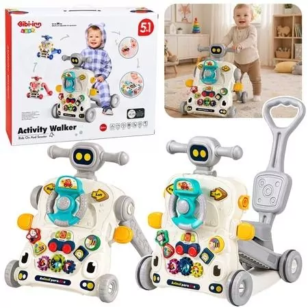 Rowerek Chodzik 5w1 szary - tantis.pl