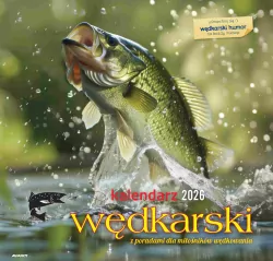 Kalendarz 2026 ścienny albumowy 30x30cm Wędkarski
