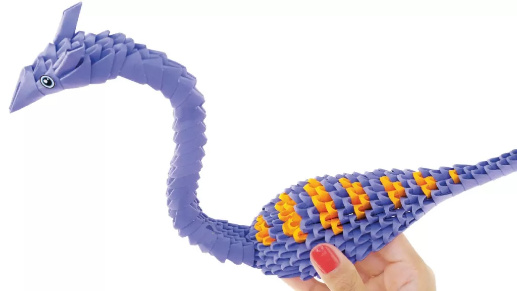 Origami 3D. Plezjozaur - tantis.pl