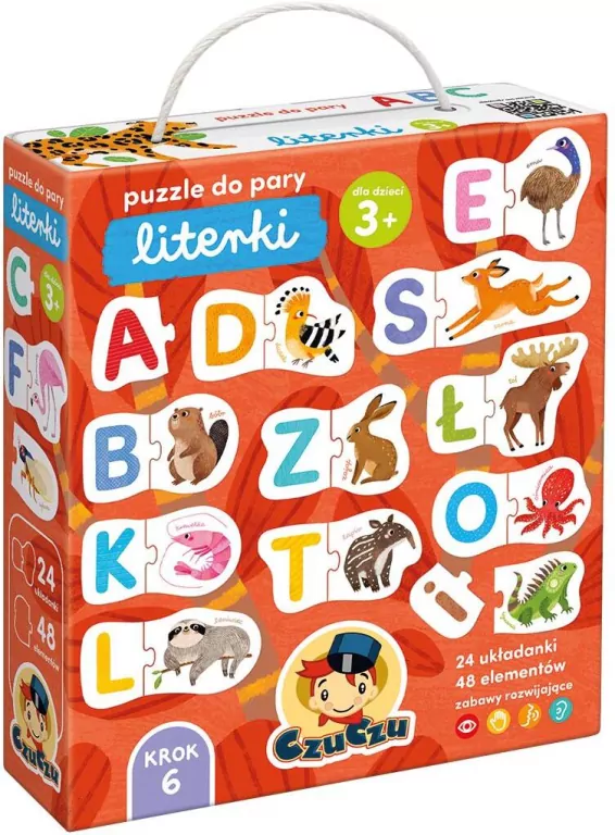 CzuCzu. Puzzle do pary. Literki - tantis.pl