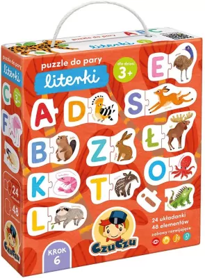 CzuCzu. Puzzle do pary. Literki