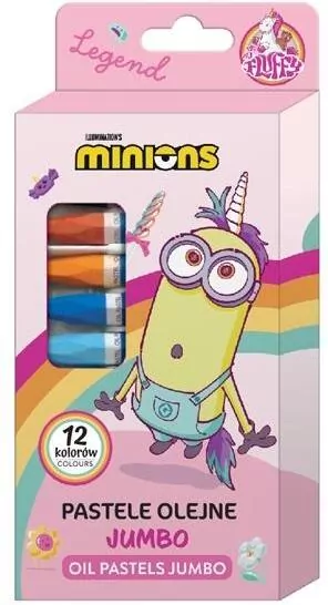 Pastele olejne Jumbo Minionki 12 kolorów - tantis.pl