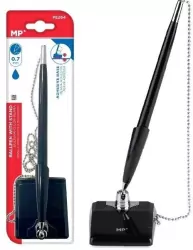 Długopis recepcyjny ze stojakiem niebieski