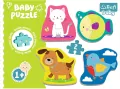 Baby Classic. Zwierzątka. Puzzle 4w1 - tantis.pl