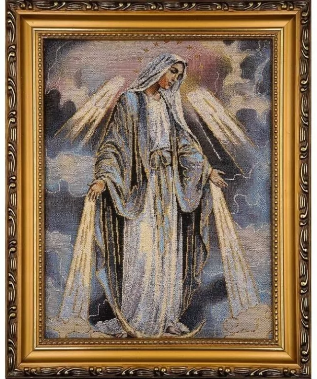 Obraz Haftowany Matka Boża Niepokalana 22x27,5cm - tantis.pl