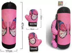 Worek różowy motylki