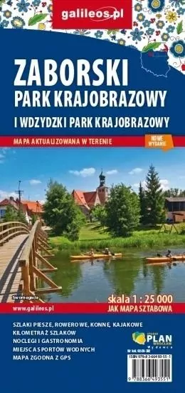 Zaborski Park Krajobrazowy. Mapa turystyczna 1:25 000 - tantis.pl