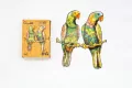 Puzzle drewniane eko 120. Papużki faliste - tantis.pl