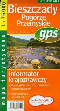 Mapa Turs. Bieszczady / Pogórze Przemyskie DEMART - tantis.pl