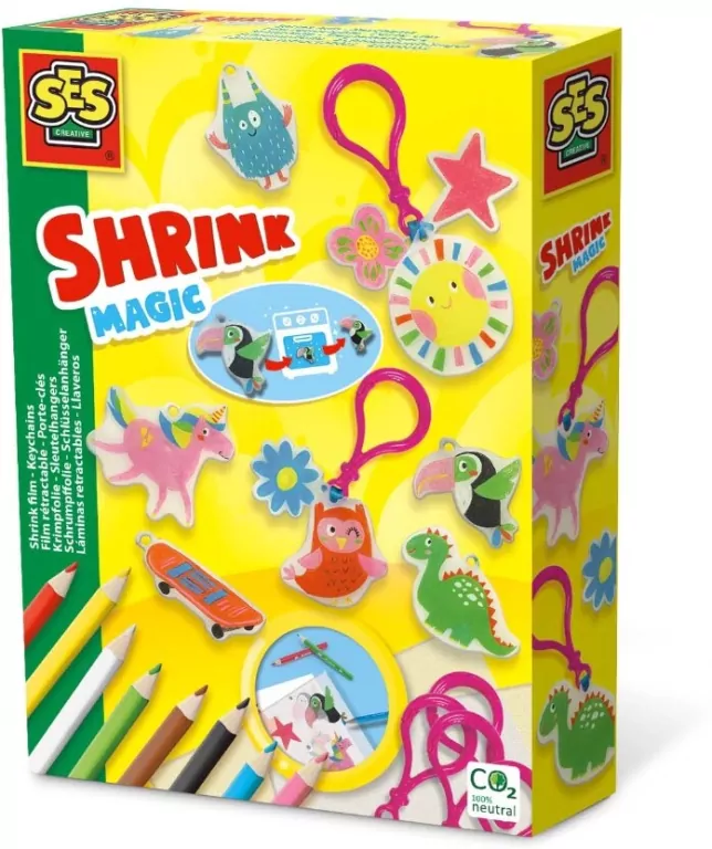 Zestaw kreatywny. Folia termokurczliwa breloki - tantis.pl