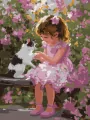 Malowanie po numerach - Zabawy z kotkiem 30x40cm - tantis.pl