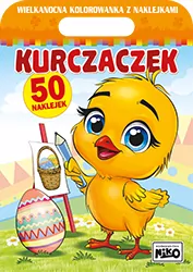 Wielkanocna kolorowanka z naklejkami. Kurczaczek - tantis.pl